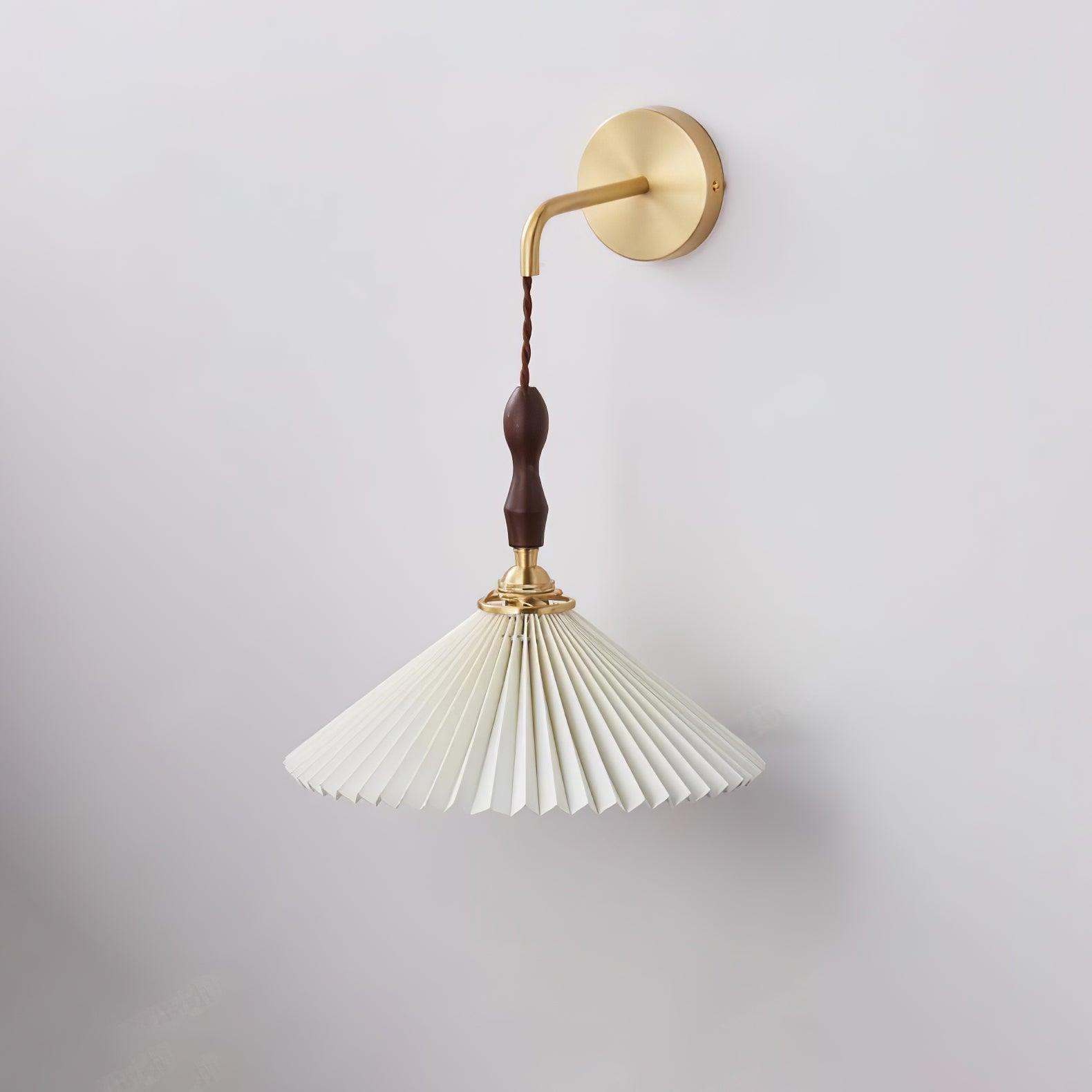 Eurlaeel Applique Murale Plissée en Bois Premium - Neutralighting