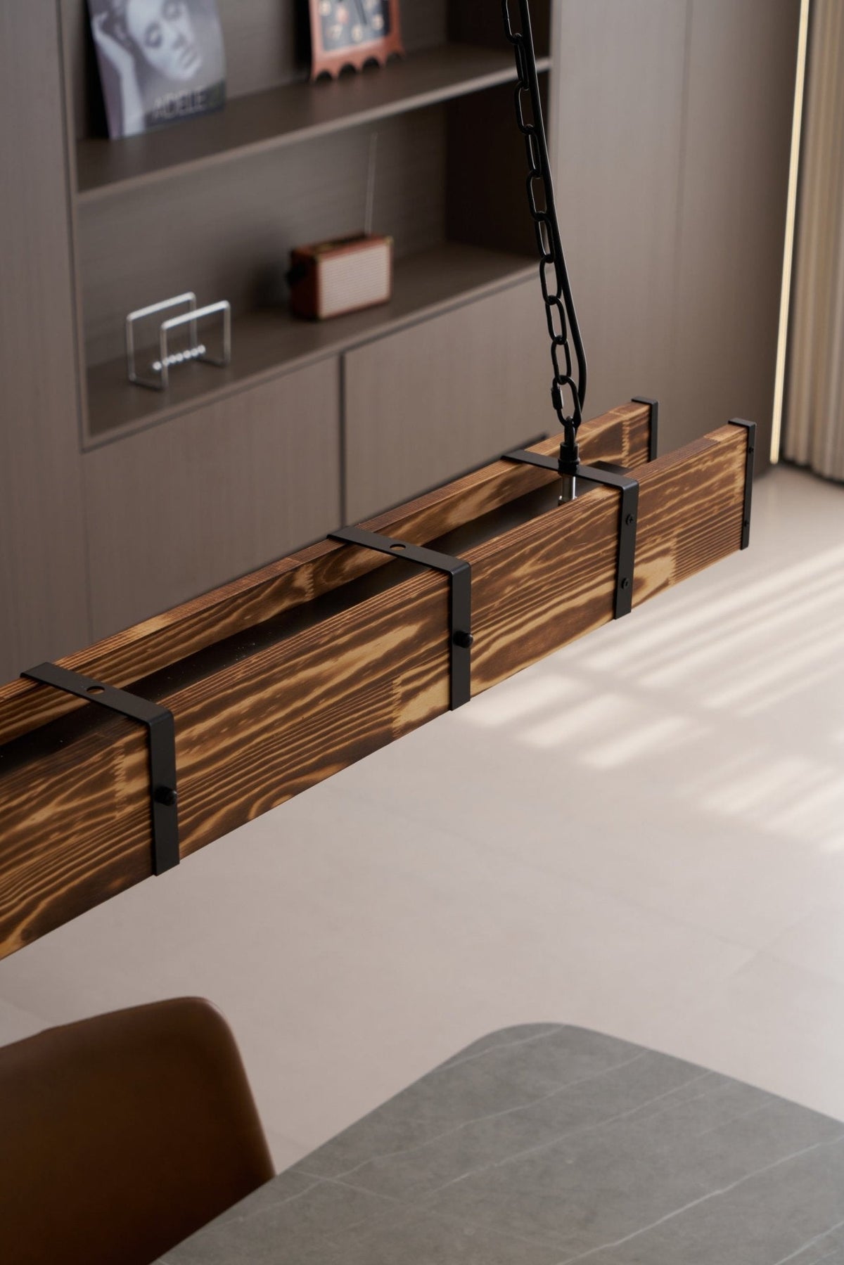 Lustra Lustre Pleva Bois Naturel Linéaire - Neutralighting