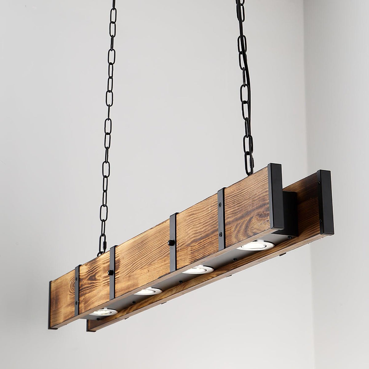 Lustra Lustre Pleva Bois Naturel Linéaire - Neutralighting