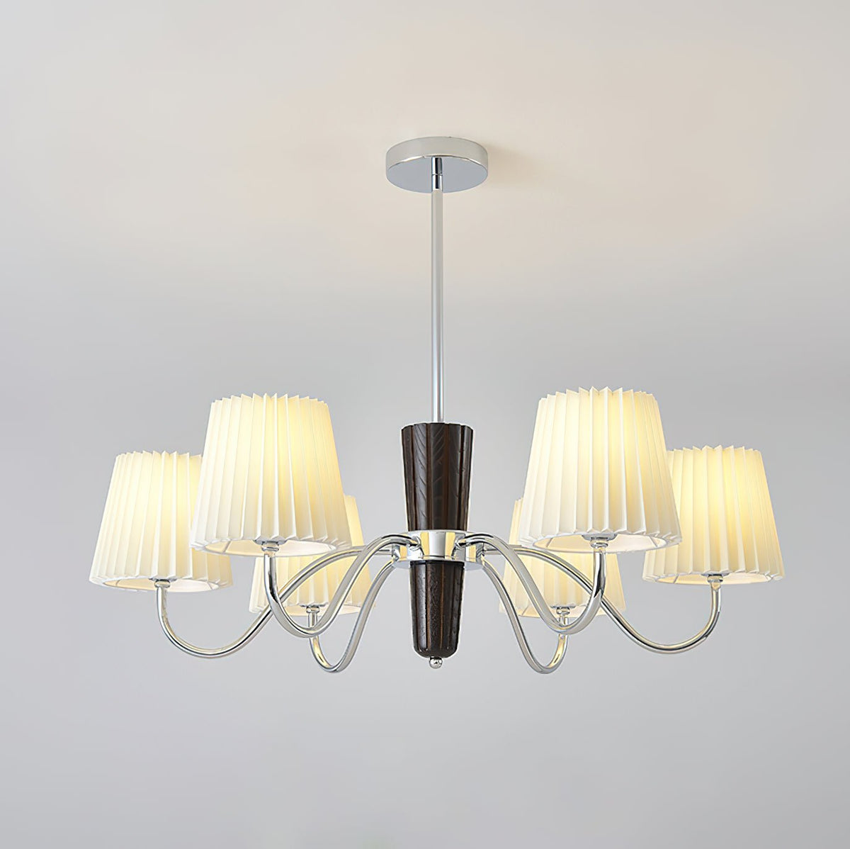 Aurora Lustre en tissu plissé classique - Neutralighting