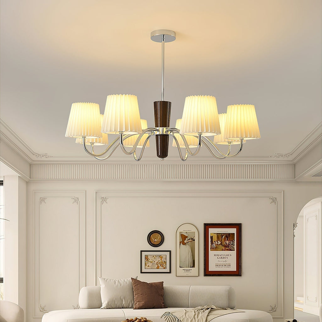 Aurora Lustre en tissu plissé classique - Neutralighting