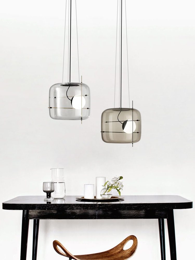Lune Lampe Pendante en Verre Contemporaine - Neutralighting