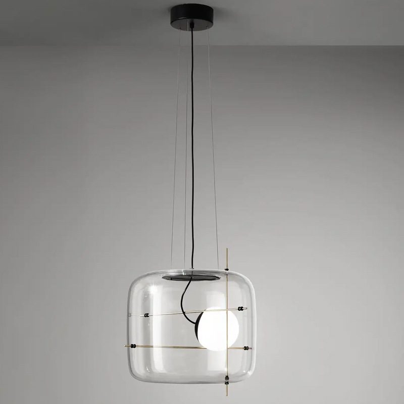 Lune Lampe Pendante en Verre Contemporaine - Neutralighting