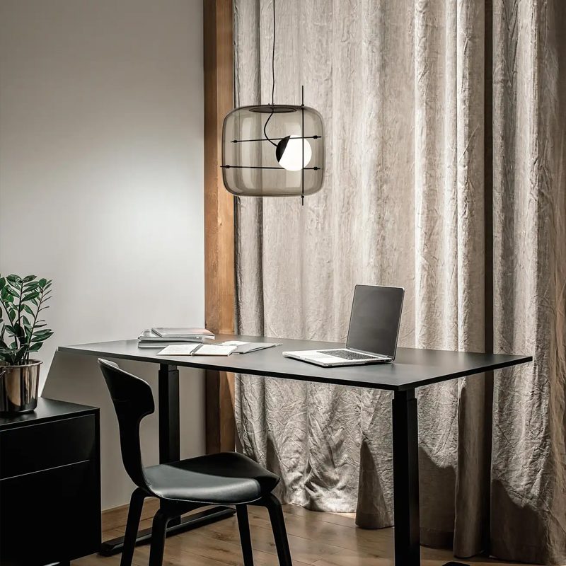 Lune Lampe Pendante en Verre Contemporaine - Neutralighting