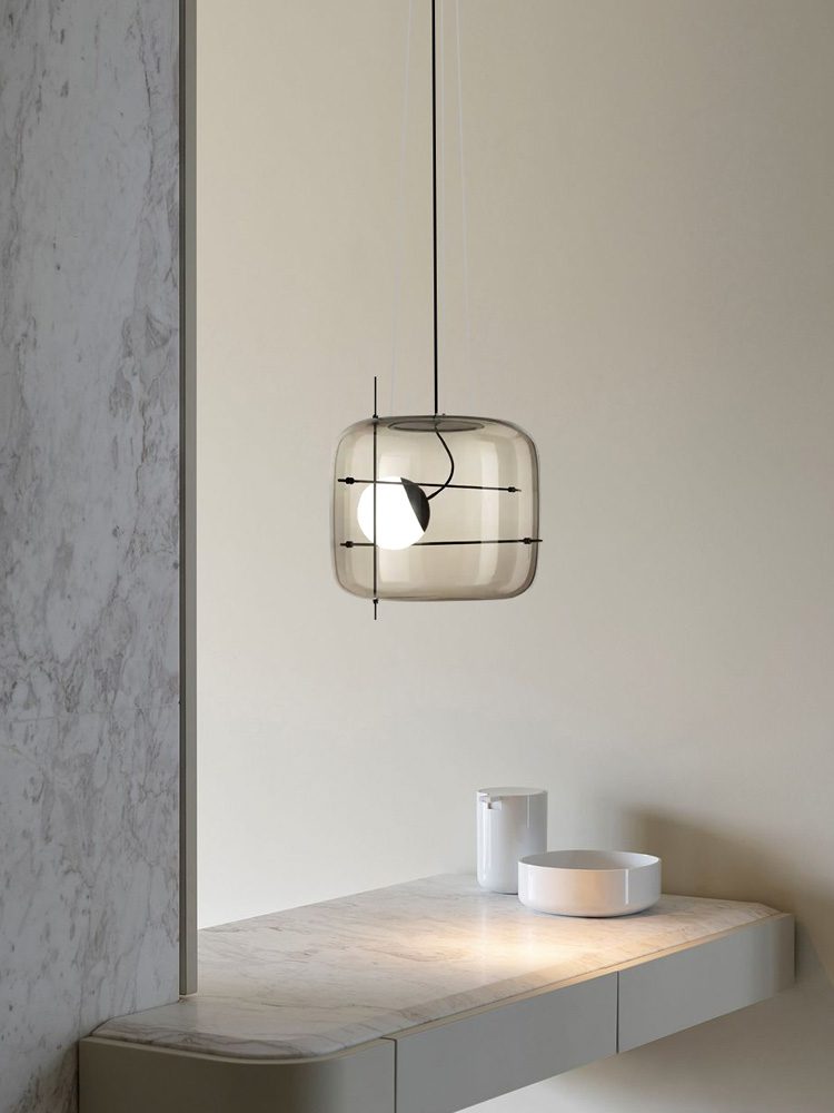 Lune Lampe Pendante en Verre Contemporaine - Neutralighting