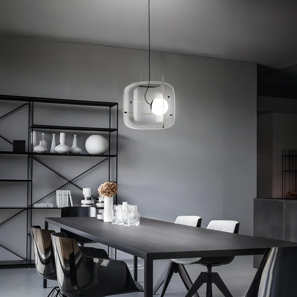 Lune Lampe Pendante en Verre Contemporaine - Neutralighting