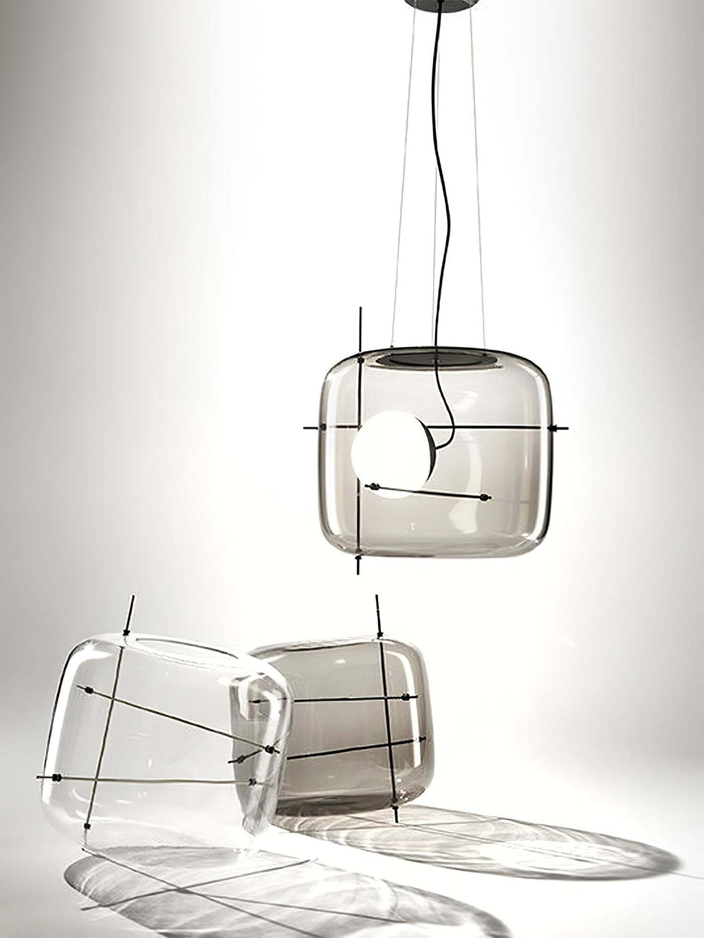 Lune Lampe Pendante en Verre Contemporaine - Neutralighting