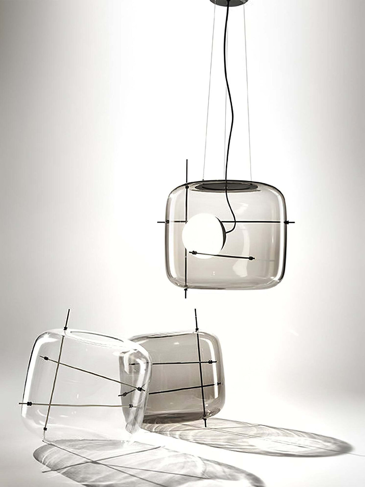 Lune Lampe Pendante en Verre Contemporaine - Neutralighting