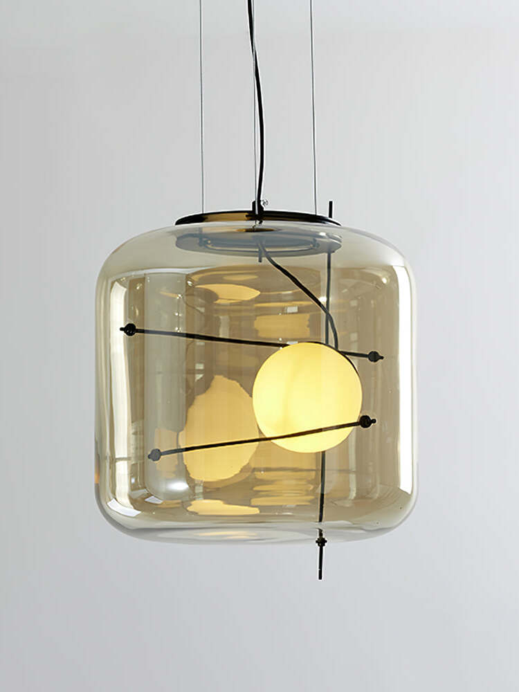 Lune Lampe Pendante en Verre Contemporaine - Neutralighting