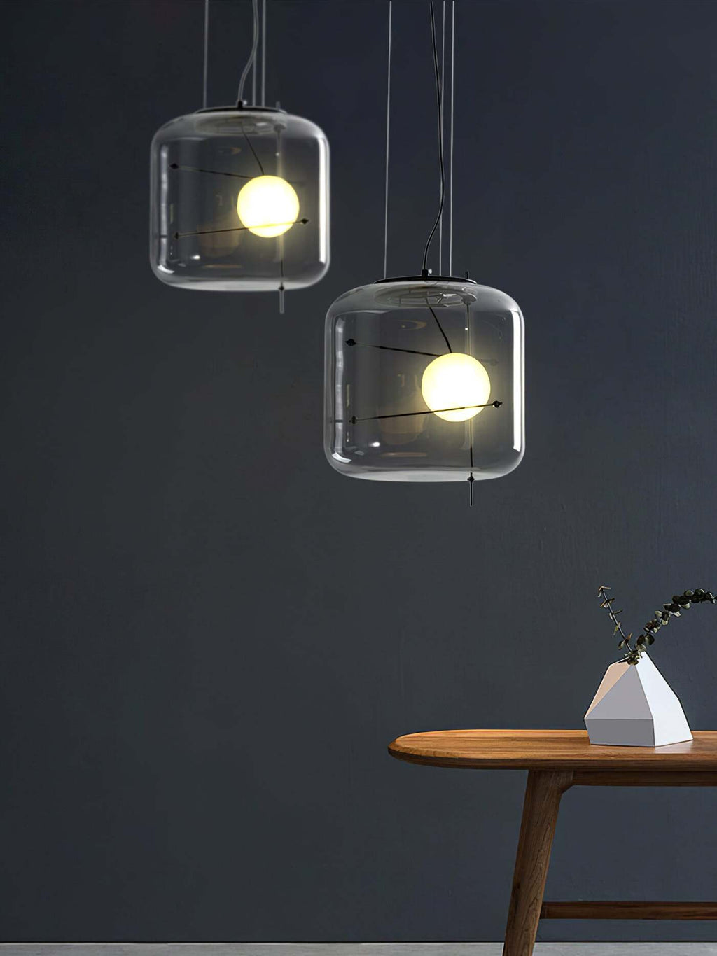 Lune Lampe Pendante en Verre Contemporaine - Neutralighting