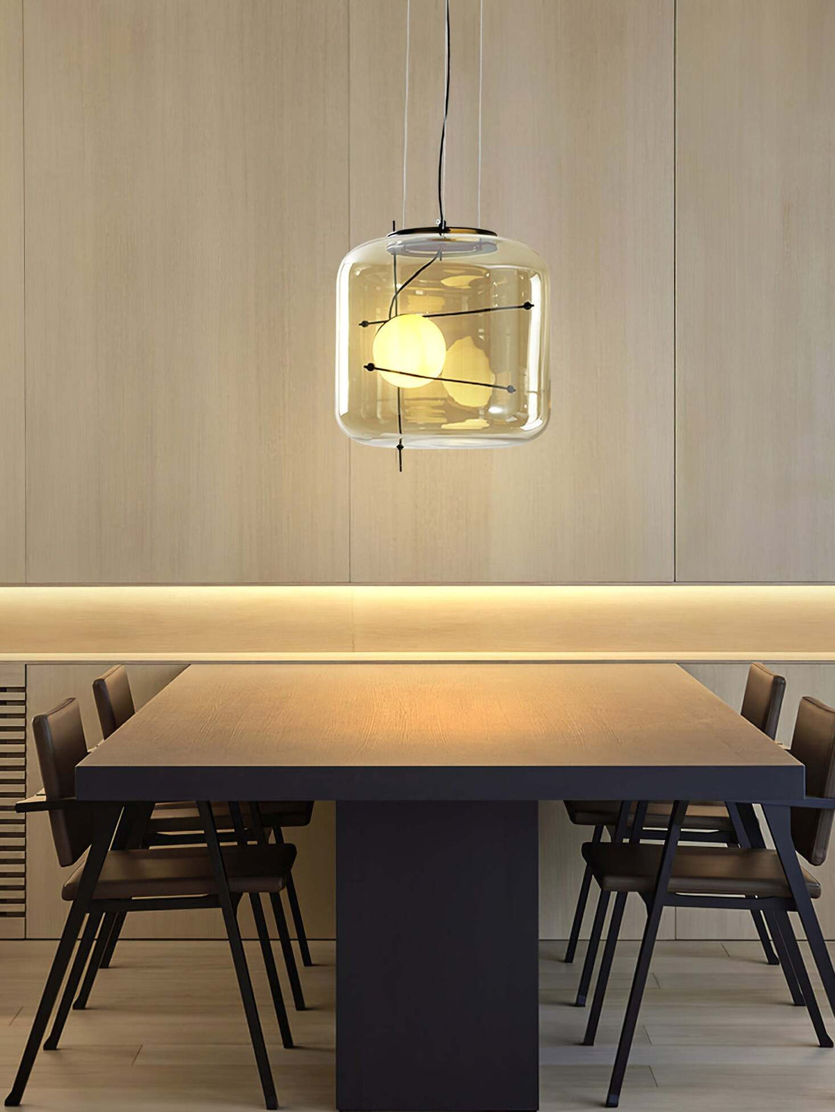 Lune Lampe Pendante en Verre Contemporaine - Neutralighting