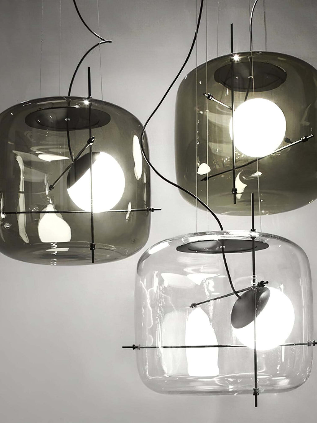 Lune Lampe Pendante en Verre Contemporaine - Neutralighting