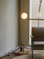 Lustra Suspension en Cuir et Verre - Neutralighting