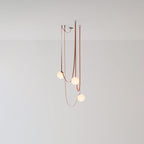 Lustra Suspension en Cuir et Verre - Neutralighting