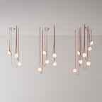 Lustra Suspension en Cuir et Verre - Neutralighting