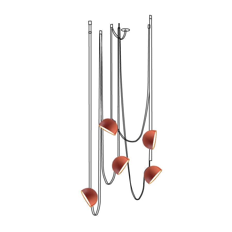 Cog Suspension Moderne Minimaliste en Cuir - Neutralighting