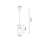 Pokoch Lustra Lampe Suspendue Love Élégante - Neutralighting