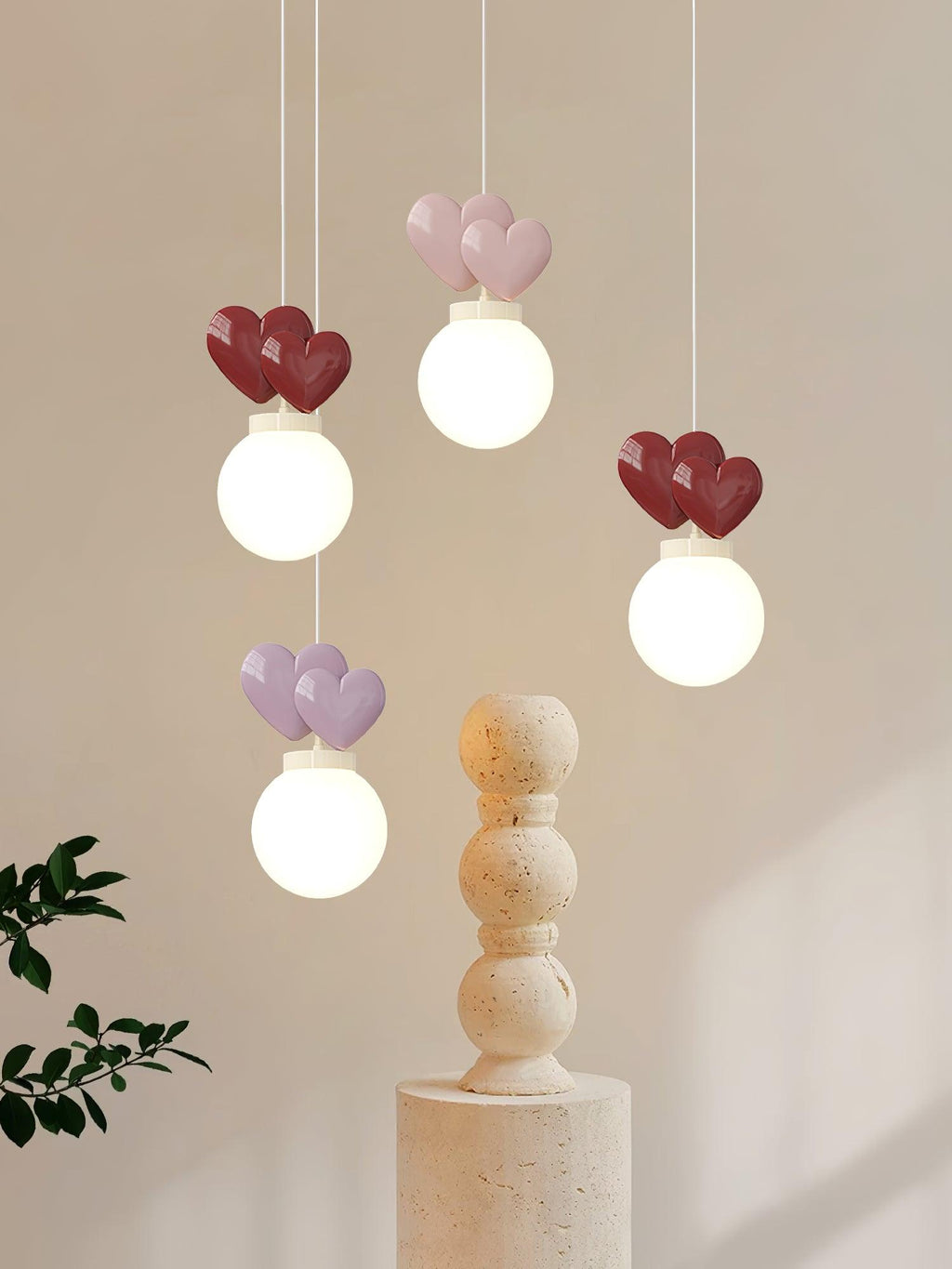 Pokoch Lustra Lampe Suspendue Love Élégante - Neutralighting