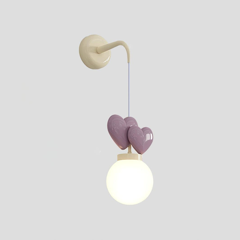 Riva Applique Murale Résine Cœur Verre - Neutralighting