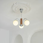 Polaris Lustre Chrome Bois Six Bras - Neutralighting