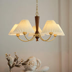 Lustra Chandelier Abat-jours Plissés Blancs - Neutralighting