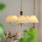 Lustra Chandelier Abat-jours Plissés Blancs - Neutralighting