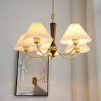 Lustra Chandelier Abat-jours Plissés Blancs - Neutralighting