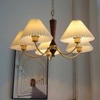 Lustra Chandelier Abat-jours Plissés Blancs - Neutralighting