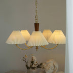 Lustra Chandelier Abat-jours Plissés Blancs - Neutralighting