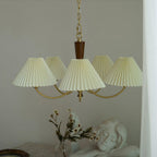 Lustra Chandelier Abat-jours Plissés Blancs - Neutralighting