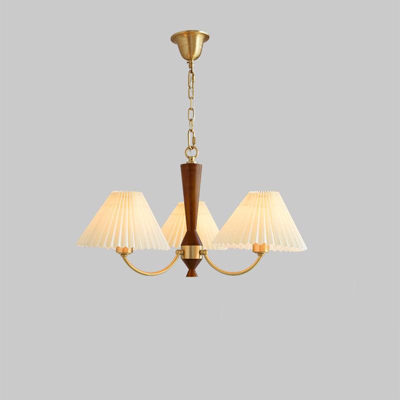 Lustra Chandelier Abat-jours Plissés Blancs - Neutralighting