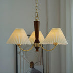 Lustra Chandelier Abat-jours Plissés Blancs - Neutralighting