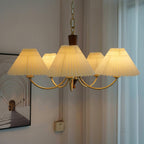 Lustra Chandelier Abat-jours Plissés Blancs - Neutralighting