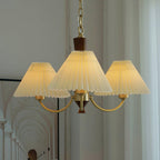 Lustra Chandelier Abat-jours Plissés Blancs - Neutralighting
