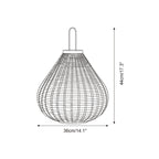 Poltrona Lampe Extérieure Lanterne Rattan Goutte d'Eau Rustique - Neutralighting