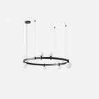 Lustra Suspension Lampe Anneau Noir Rond - Neutralighting
