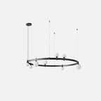 Lustra Suspension Lampe Anneau Noir Rond - Neutralighting