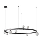 Lustra Suspension Lampe Anneau Noir Rond - Neutralighting