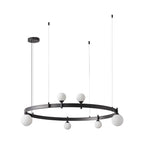 Lustra Suspension Lampe Anneau Noir Rond - Neutralighting