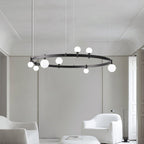 Lustra Suspension Lampe Anneau Noir Rond - Neutralighting