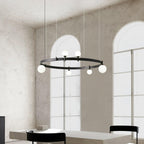 Lustra Suspension Lampe Anneau Noir Rond - Neutralighting