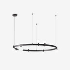 Lustra Suspension Lampe Anneau Noir Rond - Neutralighting