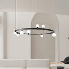Lustra Suspension Lampe Anneau Noir Rond - Neutralighting
