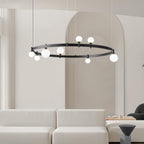 Lustra Suspension Lampe Anneau Noir Rond - Neutralighting