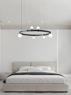 Lustra Suspension Lampe Anneau Noir Rond - Neutralighting