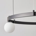 Lustra Suspension Lampe Anneau Noir Rond - Neutralighting