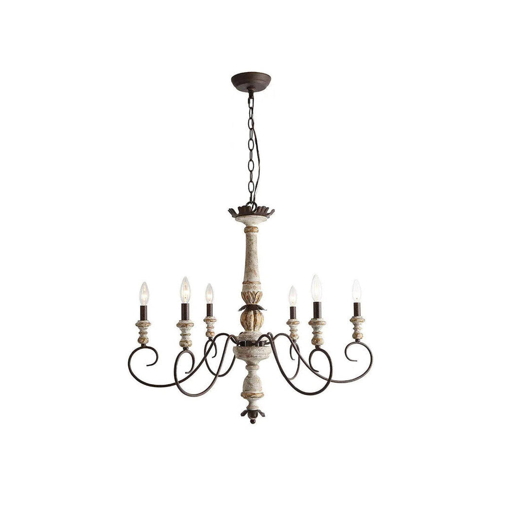 Zonorira Lustre en Bois Industriel Vintage - Neutralighting