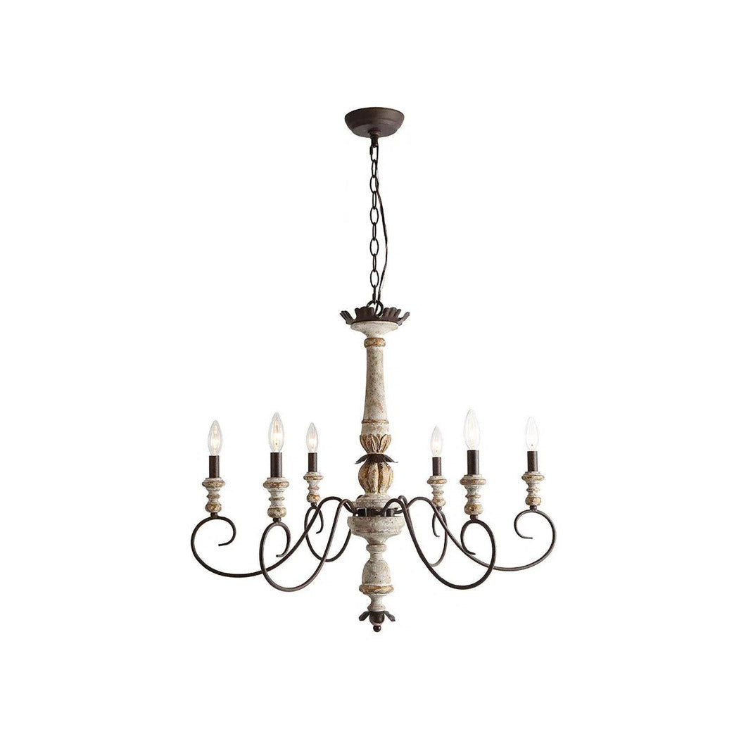 Zonorira Lustre en Bois Industriel Vintage - Neutralighting