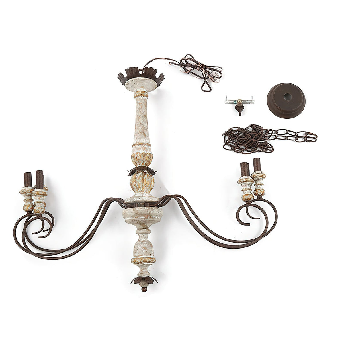 Zonorira Lustre en Bois Industriel Vintage - Neutralighting