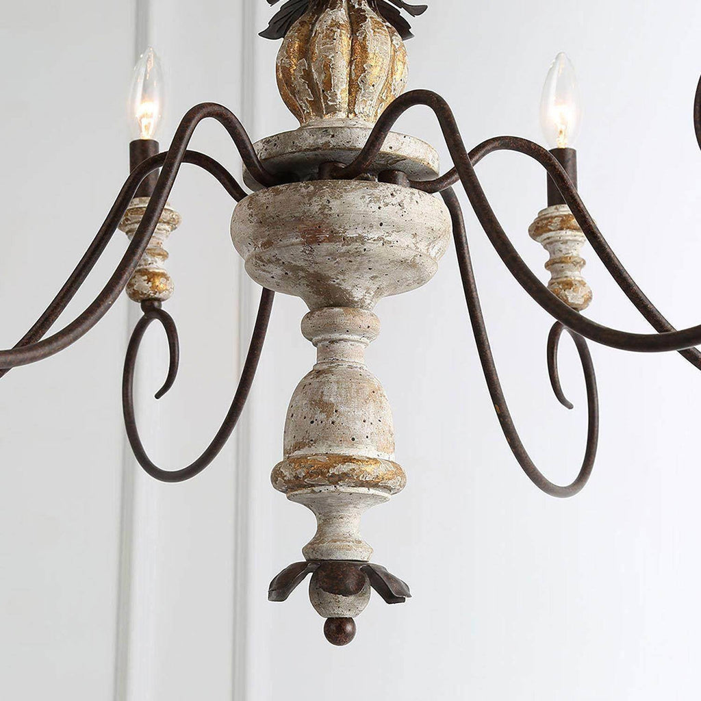 Zonorira Lustre en Bois Industriel Vintage - Neutralighting